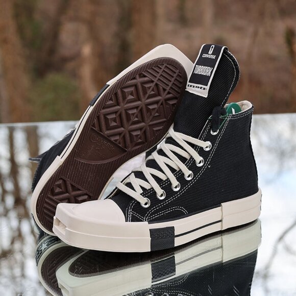Converse Rick Owens x TURBODRK Chuck 70 Hi Black Canvas - Picture 5 of 14